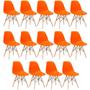 Imagem de KIT - 14 x cadeiras Charles Eames Eiffel DSW - Base de madeira clara