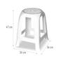 Imagem de Kit 15 Bancos Até 120 Kg Banqueta Plastico Branco - Usual Utilidades