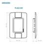 Imagem de Kit 15 Conjunto Tomada Simples Comp 10a Aria 4x2 Tramontina Cor Branco