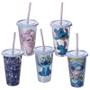 Imagem de Kit 15 Copos com Canudo Stitch 500ml - Sortidos