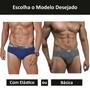 Imagem de Kit 15 Cuecas Slip Básica ou Com Elástico