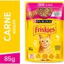 Imagem de Kit 15 Friskies Sachês para Gatos Adultos Sabor Carne 85g