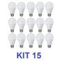 Imagem de Kit 15 Lampada Led 12w Bulbo E27 Bivolt Casa Comercio Loja