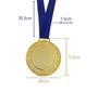 Imagem de Kit 15 Medalhas Centro Liso Personalizar Ouro Prata Bz 5CM