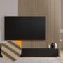 Imagem de Kit 15 Painel Ripado Prime Madeira PVC Carvalho Lisboa Dual Touch 2,9m x 16cm