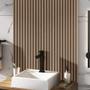 Imagem de Kit 15 Painel Ripado Prime Madeira PVC Carvalho Lisboa Dual Touch 2,9m x 16cm