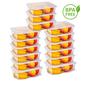 Imagem de Kit 15 Potes 1 Litro Transparentes BPA Free Organizador de Alimentos Marmita