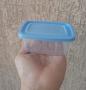 Imagem de Kit 15 potes plásticos retangular com tampa, jogo pote BPA free. Conjunto potinhos fitness