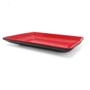 Imagem de Kit 15 Pratos em Melamina 21x13 Cm Vermelho para Petiscos e Sushis  Fuxing 