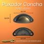 Imagem de Kit 15 Puxador Concha Rustico P/ Gavetas Armários Móveis