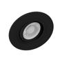 Imagem de Kit 15 Spot Embutir Redondo Face Plana Dicroica MR16 Preto + Lâmpada Dicroica 4,8w 6500k