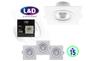 Imagem de Kit 15 Spot LED Luminária Cob Quadrado 3w Branco Frio Casa Quarto L&D 0174