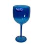 Imagem de Kit 15 Taca Gin Azul Translucido 580 ml Em Acrílico Charmosa