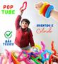 Imagem de Kit 15 unidades POP TUBE 14cm Tubo Fidget Toy Sensorial Descompressão Anti Stress