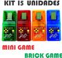 Imagem de Kit 15 Unidades Super Mini Game Brick Game Antigo Portátil