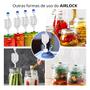 Imagem de Kit 15 Válvulas Airlock Tipo S Air Lock Para Fermentação Cerveja Kombucha Hidromel Vinho Conserva
