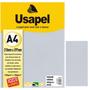 Imagem de Kit 150fls Papel Vergê Cor Cinza Gramatura 180g A4 Usapel Ideal para Certificado Convite Artesanato Desenho Grafite