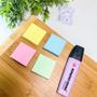 Imagem de Kit 16 blocos de notas adesivas post it pastel - 3,8 x 3,8 cm