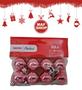 Imagem de Kit 16 Bola Natal 3cm Brilhante Rose Rosa Decoração Arvore