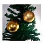 Imagem de Kit 16 Bolas de Natal Metalizada Ouro 80mm Decoração Árvore