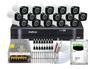 Imagem de Kit 16 Camera Segurança Hd Dvr Intelbras 1116 4tb