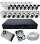 Imagem de Kit 16 Câmeras 8 Internas + 8 Externas Ahd Dvr 16ch P2p App Com HD 1 TB