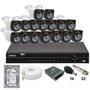 Imagem de Kit 16 Câmeras Importadas Full Hd 1080p Dvr Intelbras Mhdx 1232 Hd 3tb