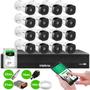 Imagem de Kit 16 Câmeras Intelbras VHD 1230 B Full HD 1080p Bullet Visão Noturna de 30 metros IP67 + Dvr Intelbras MHDX 3116-C 16 Canais + HD 1TB BarraCuda