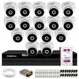 Imagem de Kit 16 Câmeras Intelbras VHD 3230 D G7 Dome Full HD 1080p Visão Noturna de 30m IP67 + DVR Intelbras MHDX 1316 Full HD 16 Canais Multi HD + HD 2TB