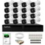 Imagem de Kit 16 Câmeras Intelbras VHL 1220 B Bullet Full HD 1080p Visão Noturna 20m IP66 + Dvr Tudo Forte TFHDX 3316 16 Canais Com App Xmeye + HD 1TB BarraCuda