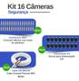 Imagem de Kit 16 Câmeras Tudo Forte TF 2020 B Full HD 1080p Bullet Visão Noturna 20M Proteção IP66 Dvr Intelbras MHDX 3116-C 16 Canais HD 2TB SkyHawk