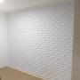 Imagem de Kit 16 Placas Pvc Decoração Tijolinho Revestimento Flexivel Sacada Azulejo Parede Tijolo Interna