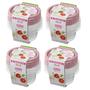Imagem de Kit 16 Potes Para Alimentos Redondo 230 ML Transparente