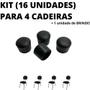 Imagem de Kit 16 sapata/ponteira de cadeira 5/8 pol ou 1,6cm (p/ 4 cadeiras)