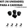 Imagem de Kit 16 Unidades Ponteira Sapata Cadeira Calce Borracha 1,2cm 1/2 Pol
