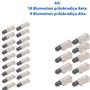 Imagem de Kit 18 Blumotion p/Reta 973a0500 + 9 Blumotion p/curva BLUM