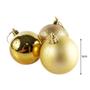 Imagem de Kit 18 Bolas De Natal Mista 6cm Dourada Decoração Árvore