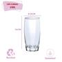 Imagem de Kit 18 Copo de Vidro Long Drink Transparente Florida 370ml