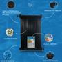 Imagem de Kit 18 Placas Coletoras 2 mt - Aquecedor Solar Piscinas com 11m² / 15.000 Litros + Controlador de Temperatura e Válvula