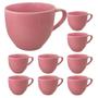 Imagem de Kit 18  Xícaras de Porcelana 95ml Cor Rosa