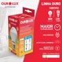 Imagem de Kit 19 Lâmpada Led Bulbo 12w Branco Quente (3000k) - Ourolux