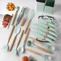 Kit 19 Peças Jogo de Utensílios de Cozinha em Silicone Completo Antiaderente e Resistente ao calor - kit Utensilios Imagem de Kit 19 Peças Jogo de Utensílios de Cozinha em Silicone Completo Antiaderente e Resistente ao calor