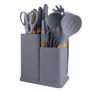 Imagem de Kit 19 Peças Jogo de Utensílios de Cozinha em Silicone Completo Antiaderente e Resistente ao calor