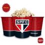 Imagem de Kit 1Un Balde Pipoca Grande 2,5l + 3Un Caneca Copo Gel 300ml Isolante Térmico Chopp Time São Paulo