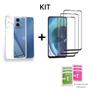 Imagem de Kit 1UN Capa Capinha Anti Impacto + 3UN Película 3D Vidro Para Moto G04 G24 G34 G35 G54 G55