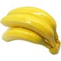 Imagem de Kit 2 Abacaxi Tropical Maço Bananas Fruta Em Isopor Enfeite