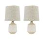 Imagem de Kit 2 Abajures Com Cúpula Palha - Luminárias de Mesa / Sala
