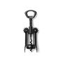 Imagem de Kit 2 Abridor De Vinhos E Garrafas Saca Rolhas Inox Preto Onix