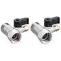 Imagem de Kit 2 Adaptador/Conector Oxygen de Metal de 1/2" com saída de 1/4