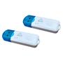 Imagem de Kit 2 Adaptadores Bluetooth Usb Receptor Wireless Atende Chamadas com Microfone Embutido Branco Plug and Play